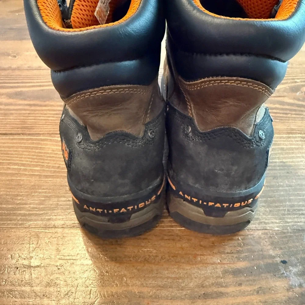 Timberland Pro Boots Men Size 9.5‎ Boondock Composite Toe Work Brown Leather